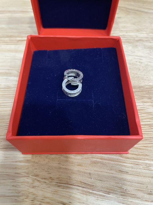 Серебряные серьги Bvlgari