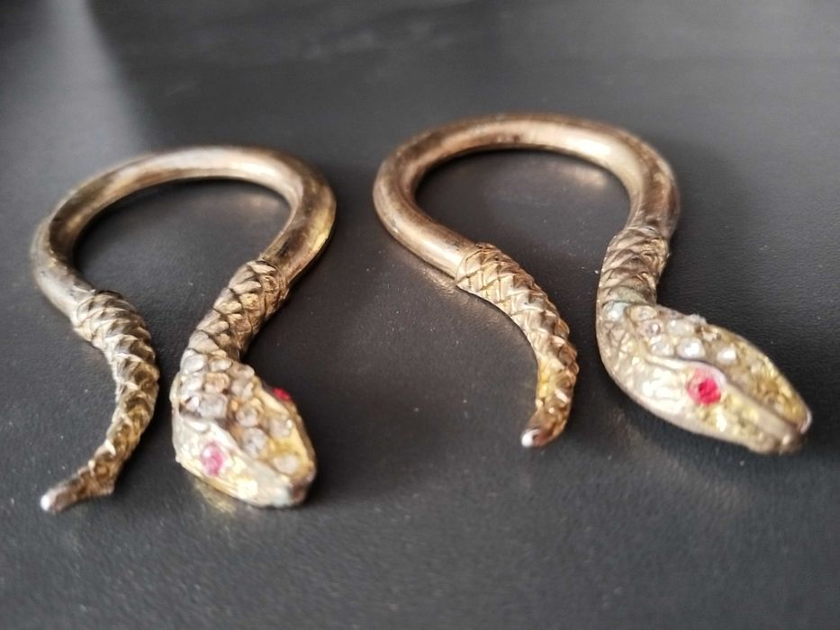 Аксесоар за дрехи 2 броя метални змии от дънки Roberto Cavalli