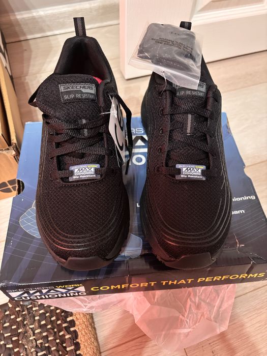 Нови маратонки Skechers Work Max Cushioning Elite SR – дамски, антихлъзгащи