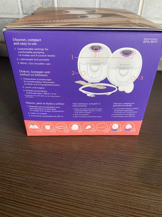 Vand Pompa de san electrica dubla, portabila, hands free, Lansinoh