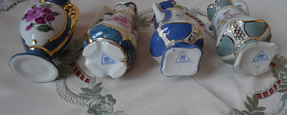 Малки вази -Vintage Royal Dux Porcelain Czechoslovakia 1960г