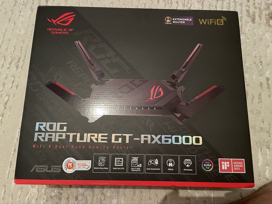 Модем Игровой ASUS ROG Rapture GT-AX6000