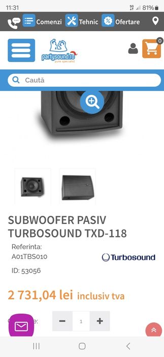 Basi Turbosound TXD-118