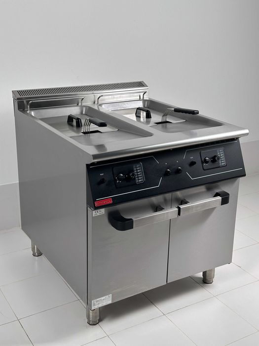 Firmann 700  - Friteuza, Friteusa, Fripteoza Gaz 2 cuve 20+20 litri