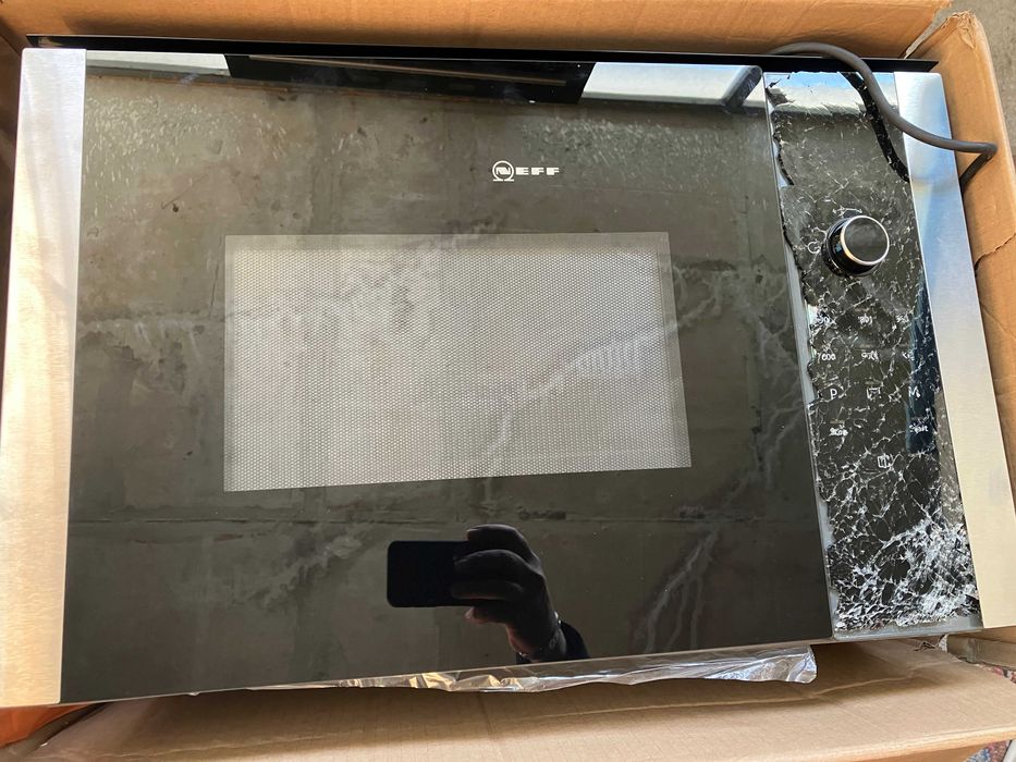 НОВА Neff Микровълнова фурна за вграждане с грил