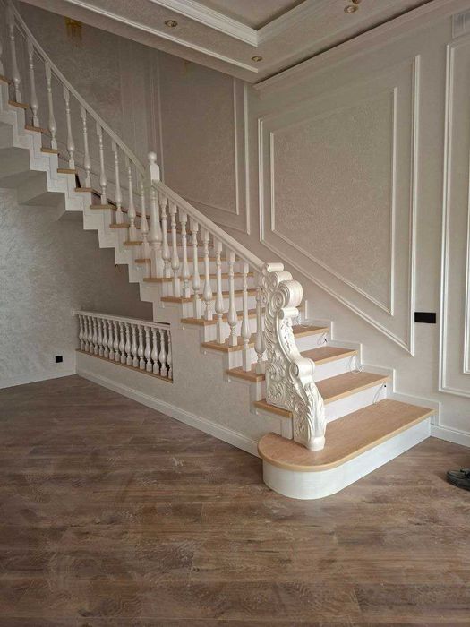 Yogʻoch zina ishlab chiqaramiz obshivka zinapoya mdf shpon zna зина