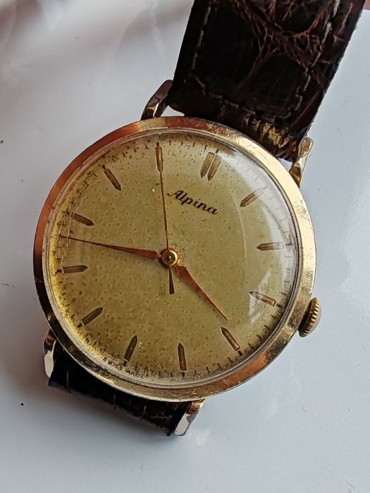 Ceas Alpina Int Manuala 34, 5 mm Funcționează excelent!