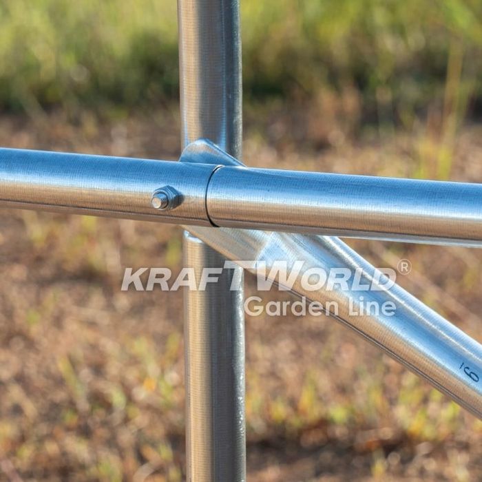 Тунелна оранжерия парник 8×3×2м – подсилени тръби, UV защита и 16 проз