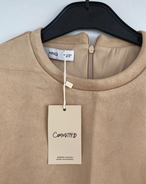 Rochie scurta bej matimea S noua