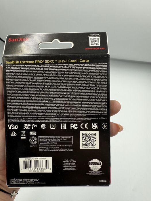 Card memorie SanDisk Extreme Pro 128 gb