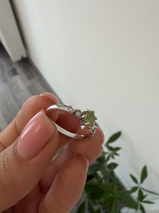 Inel aur cu peridot  14k