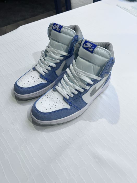 Adidasi Jordan 1 high washed blue marimea 43