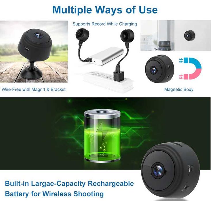 A9 Мини WiFi IP камера Видеонаблюдение Видеоняня, Беспроводное ОПТОМ!