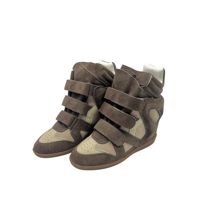 Sneaker Wedge Isabel Marant Khaki - Mărimi 35-41 - Cutie inclusă
