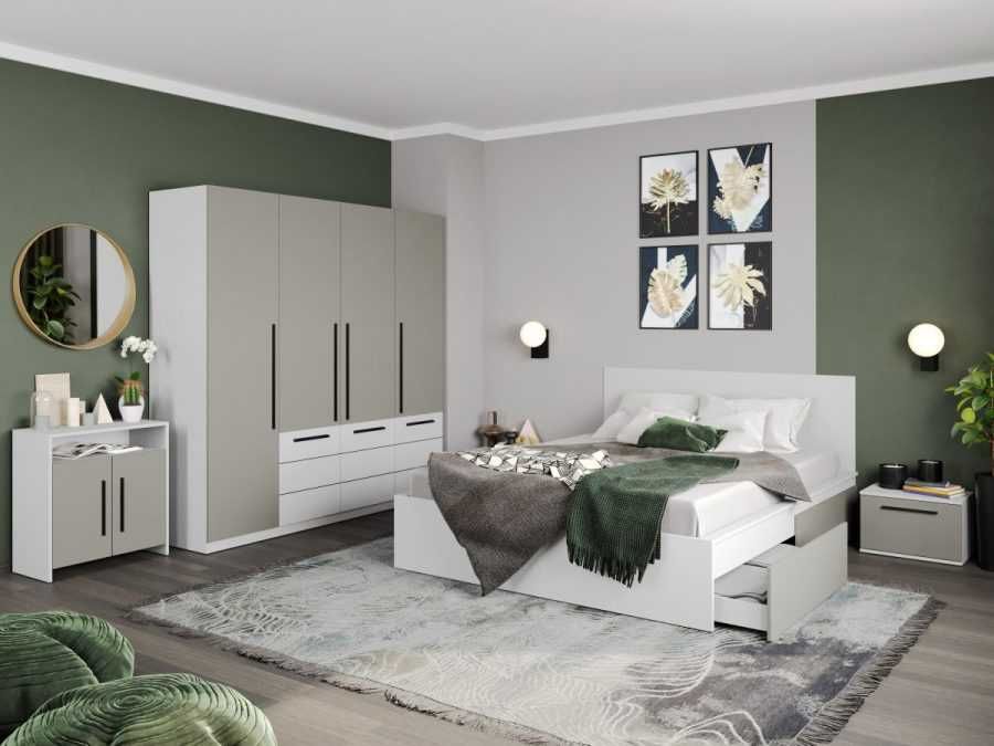 Set Mobila Dormitor Casmir / Alb Soares C07