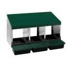 Cuibar pasari MG-03 PROFI cu colector de oua Otel galvanizat Tava oua NOU Garantie Livrare rapida