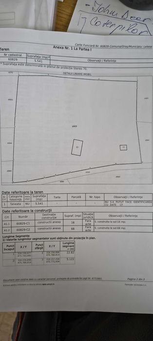 5541m2 de teren langa padure