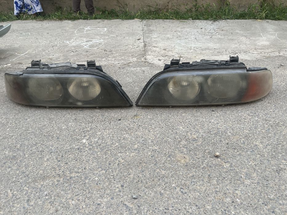 BMW e39 фары, крыло, молдинг, решетка.