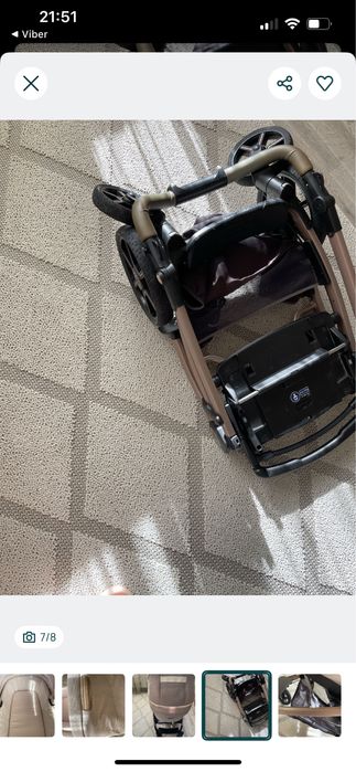 Бебешка количка 2 в 1 Peg Perego Book Modular SLK – много запазена