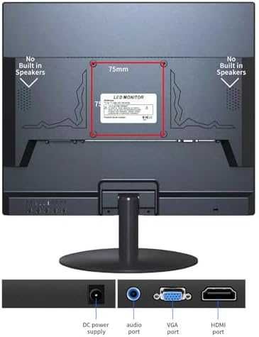 SKITphrati 19" HD монитор VGA HDMI