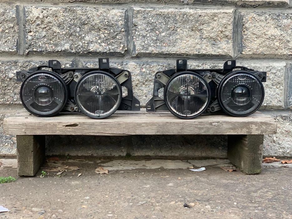 Кресты на фары hella black bmw e34