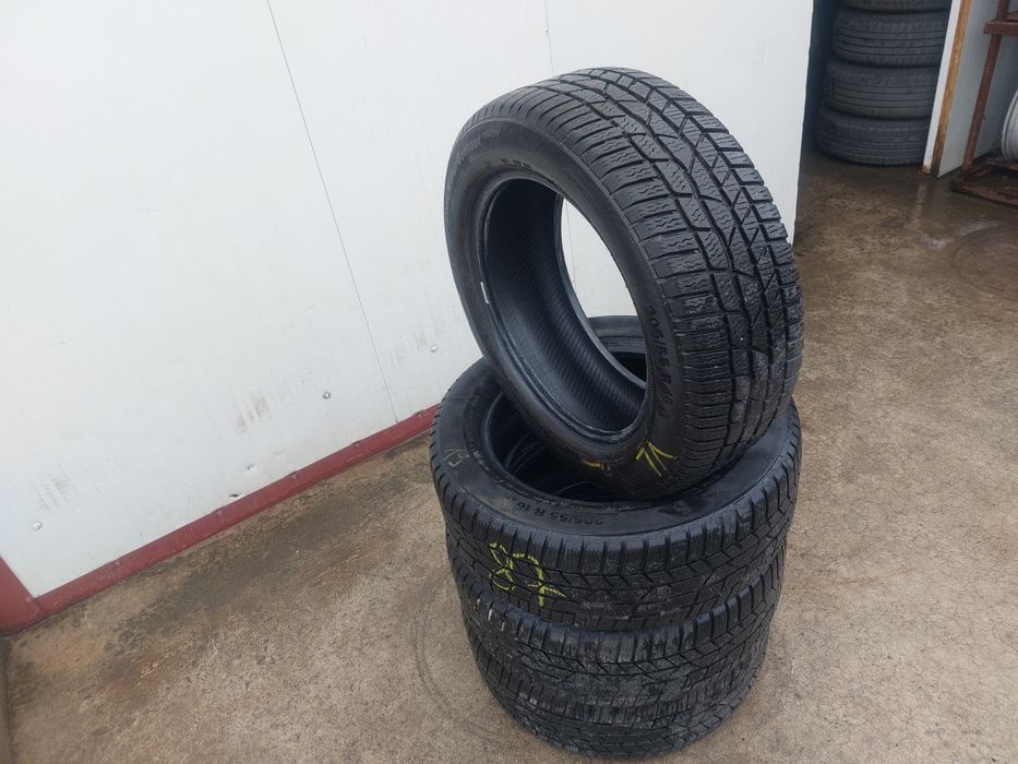 135 lei bucata! Set anvelope M+S/IARNA 205 55 r16 Continental! 7 mm