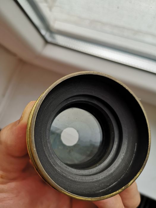 Obiectiv foto alama Petzval Symetrique Extra Rapide A.Menu&Cie B