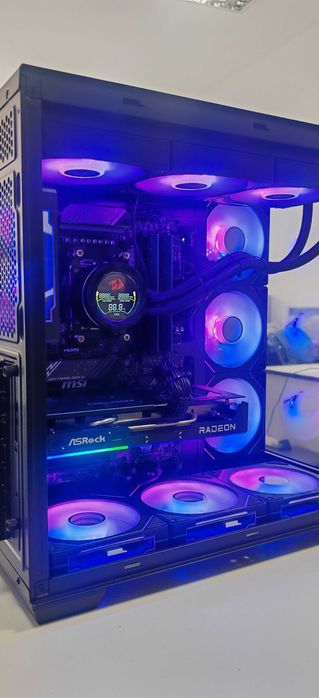 Мощен Геймърски Компютър Ryzen 5 7500X3D/32Gb DDR5/1TB SSD Corsair/RX 9060XT/WIFI & BT/Гаранция