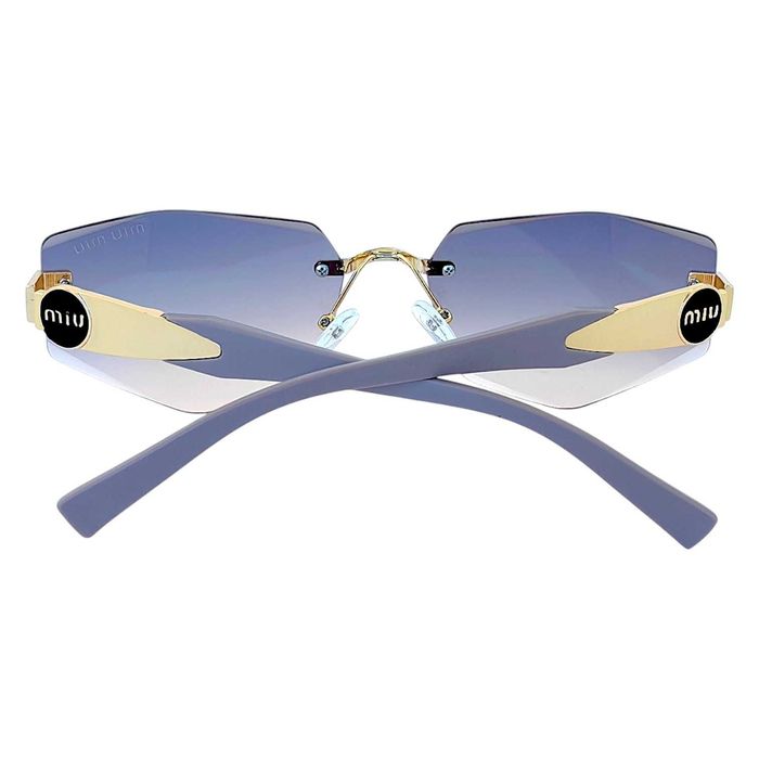 Miu Miu 2026 дамски слънчеви очила –ромбоидни фасетирани стъкла UV400