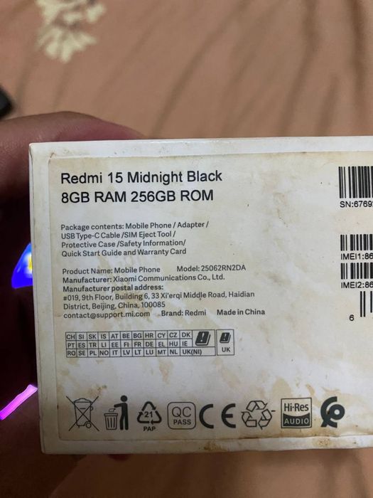 Redmi 15 8/256 ideal