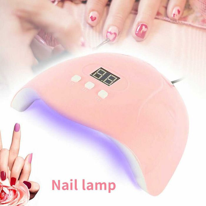 54W Мощна, комбинирана UV/LED лампа, печка за маникюр, педикюр, нокти