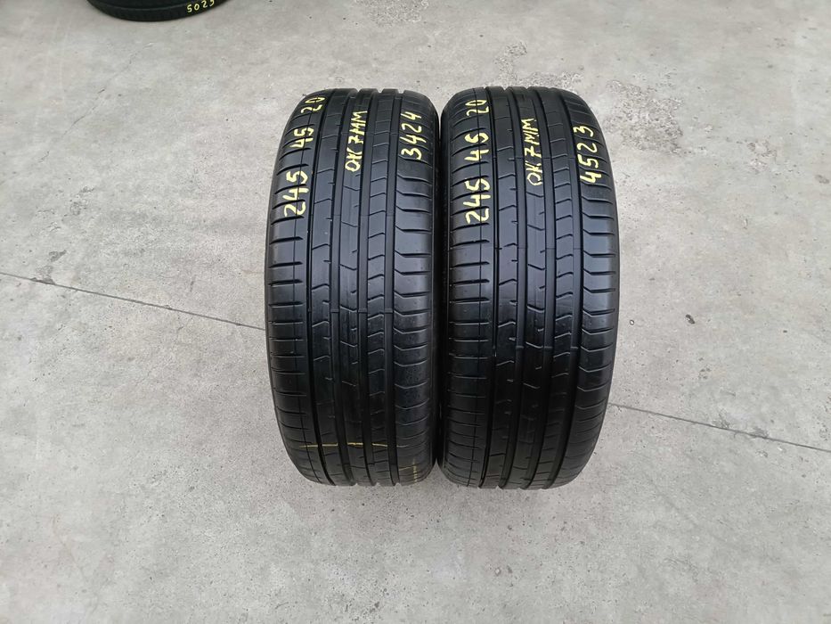 Doua anvelope de vara 245 45 20 pirelli p zero pz4 profil 7 mm dot 2024