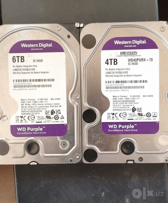 HDD western digital 4Tb 6Tb