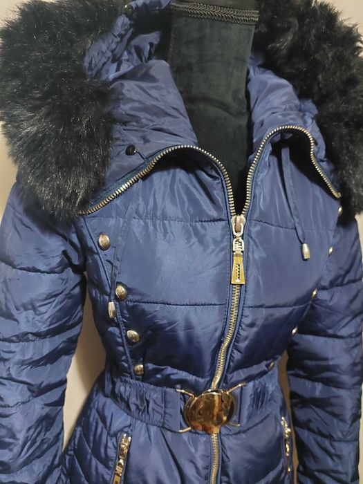 Geaca  stil Zara, albastra, marime S