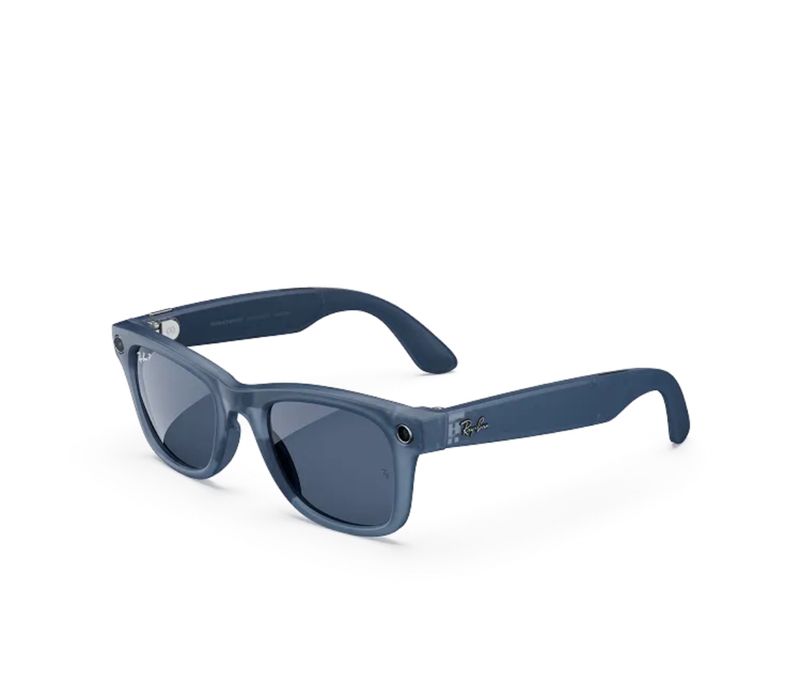 Rayban meta wayfarer Matte Jeans Transparent Dusty blue
