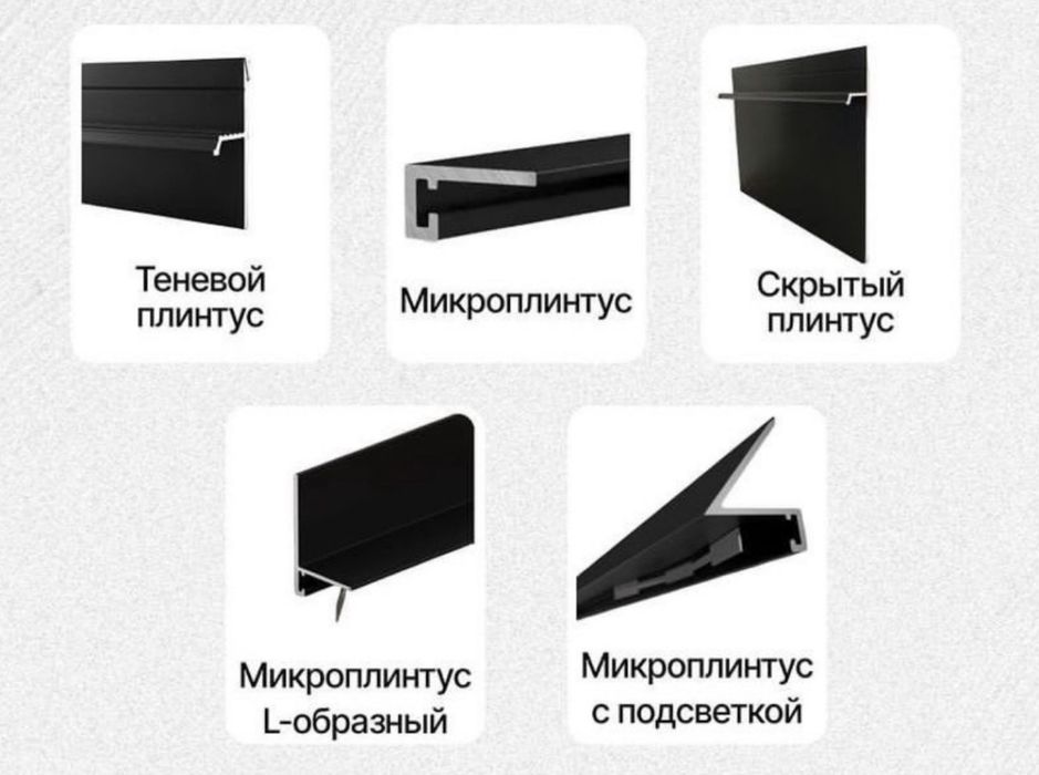 Теневой плинтус /микроплинтус /скрытый плинтус