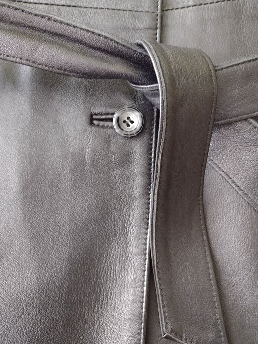 Оригинално от естествена кожа манто(палто) за пролет ,есен.