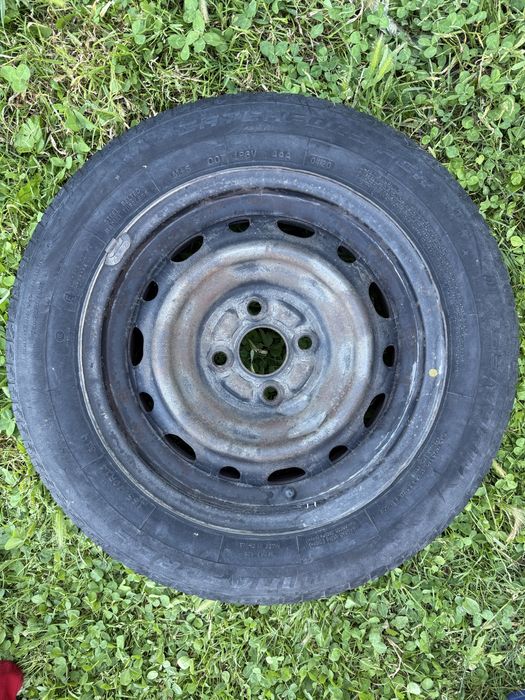 4 бр. стоманени джанти 14” 6J 4x100 с гуми 165/70 R14