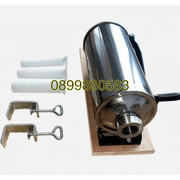 Пълначка за наденички и колбаси 4 литра с дървен плот