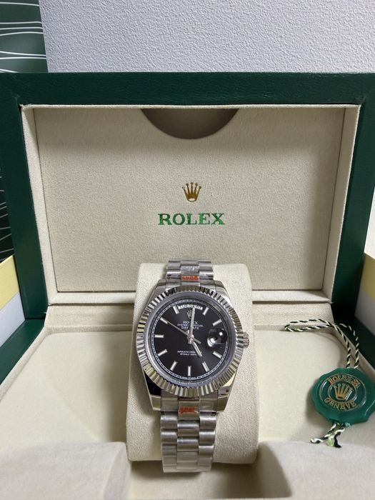 Ceas Rolex Day-Date/Silver/Black Dial