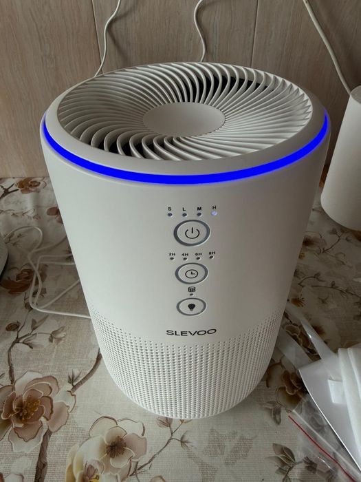 Purificator de aer pentru acasă 3-în-1 HEPA pentru alergii la animale CADR 200m³/h mod sleep – Alb