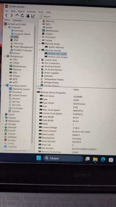 Samsung RAM 16GB DDR5 5600MHz