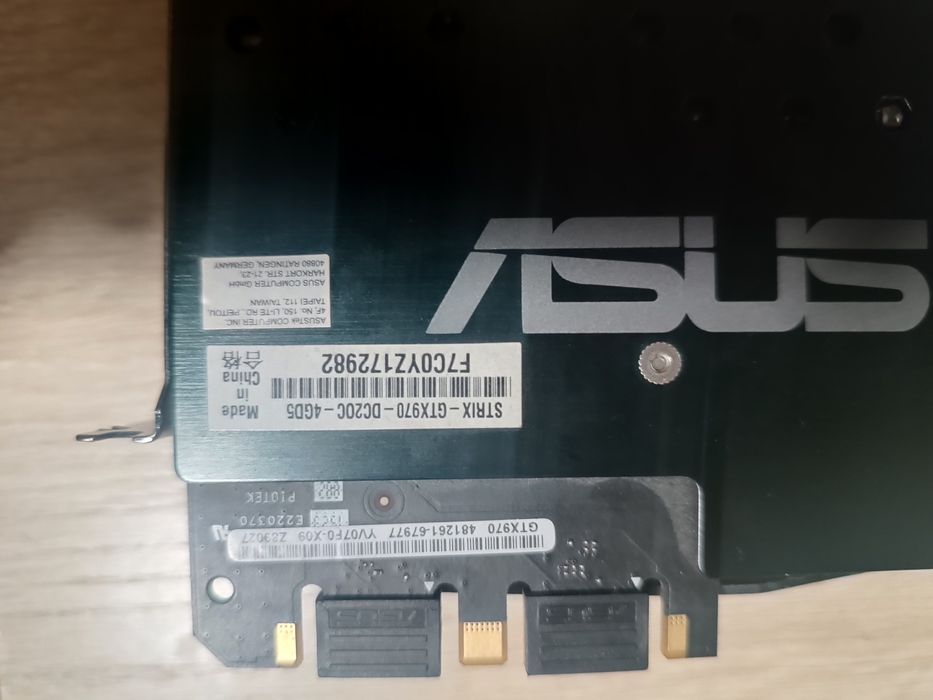 Видеокарта Asus strix OC GTX970 4GB