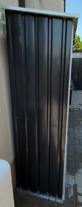 NOU! Casuta Grădină Outsunny, 140L×60A×186I cm. Antracit. DEJA MONTATA!