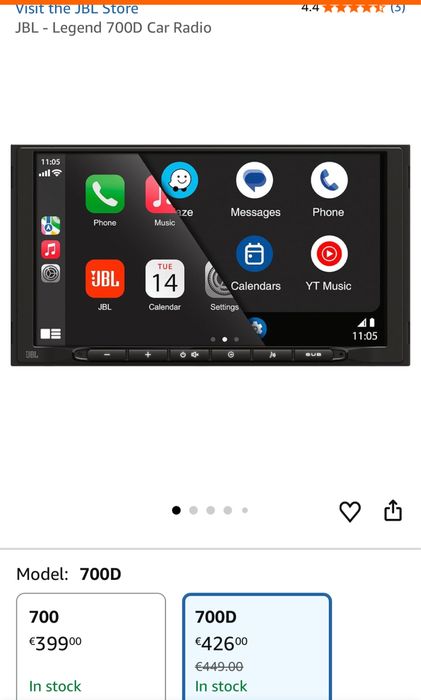 Jbl Legend 700D, Navigatie auto 7 “, Apple carplay, android auto