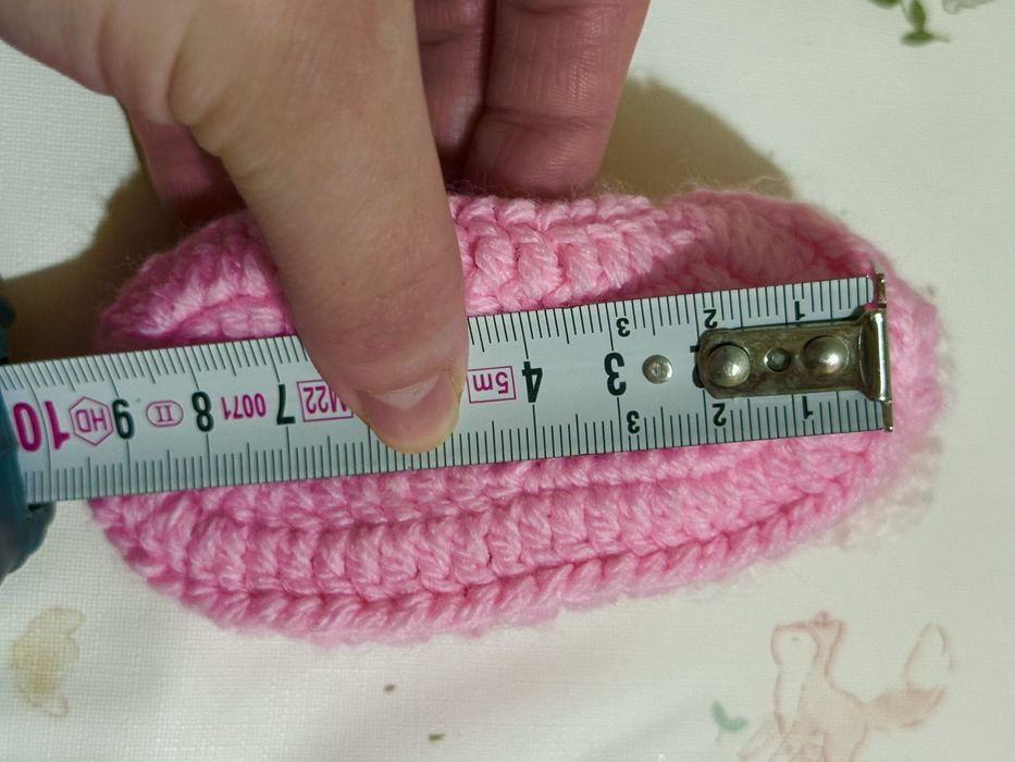 Set roz croșetat de mână nou-născut fetiță(0–1 lună)