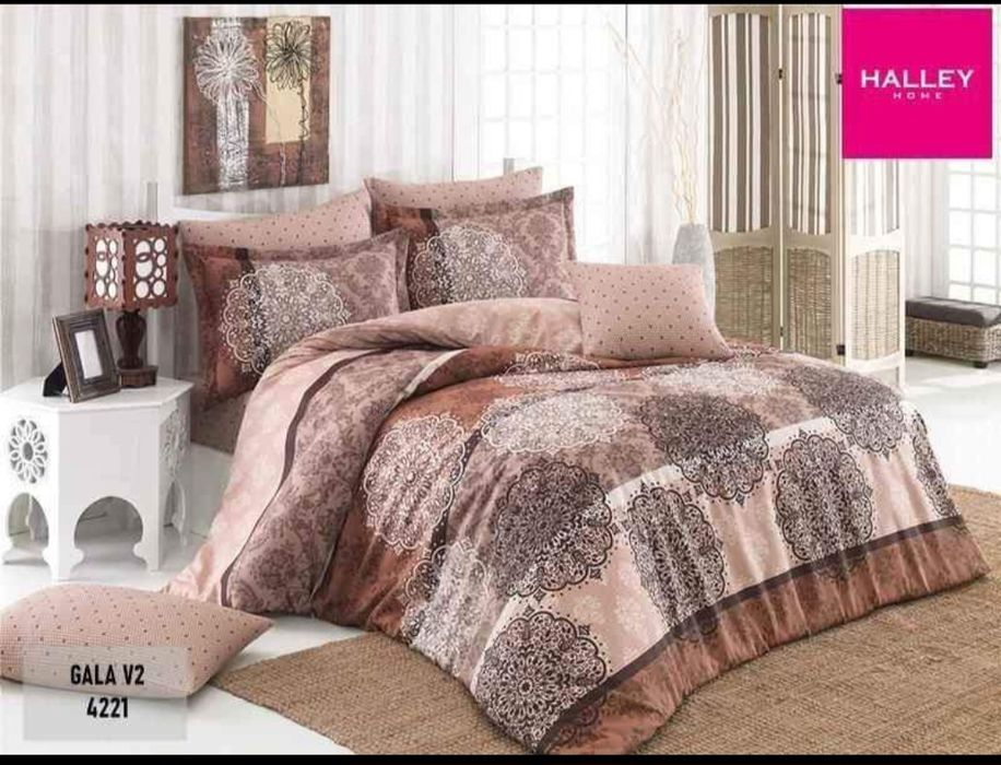 Cuvertura Pat + Lenjerie Pat  Halley Home - tara de origine Turcia