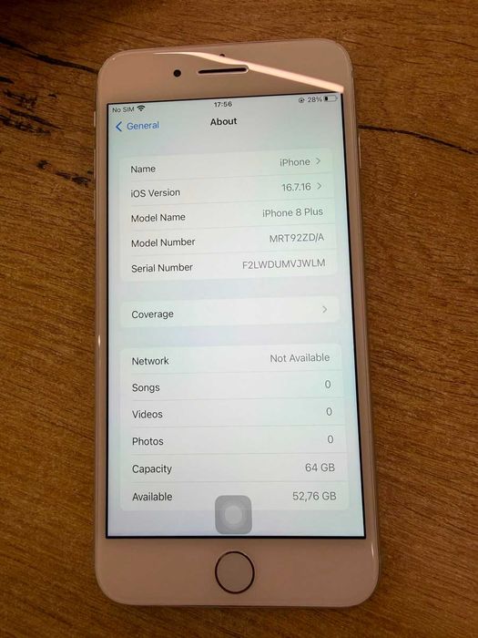 Apple iPhone 8 Plus 64GB Alb – Baterie 100% – Garanție 24 Luni – Factură – Buy-Back
