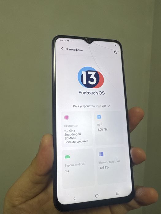 Vivo Y31 продам 128 гб