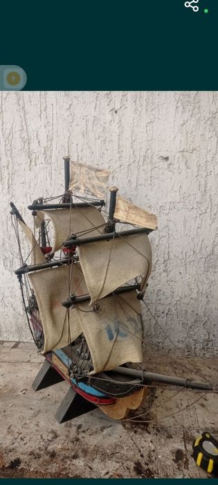 Макет деревянного коробля.